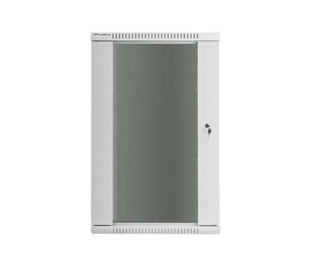 LANBERG Szafa instalacyjna wisząca 19'' 22U 600X450mm szara (drzwi szklane) WF01-6422-10S - 455401 - zdjęcie 2